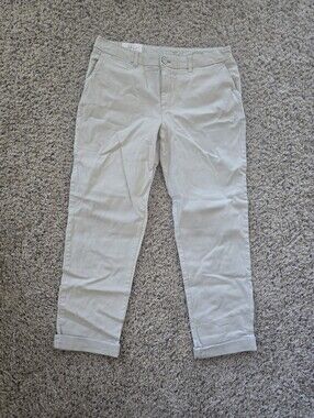 Style & Co Women's Chino Pants in Light Gray Size 10